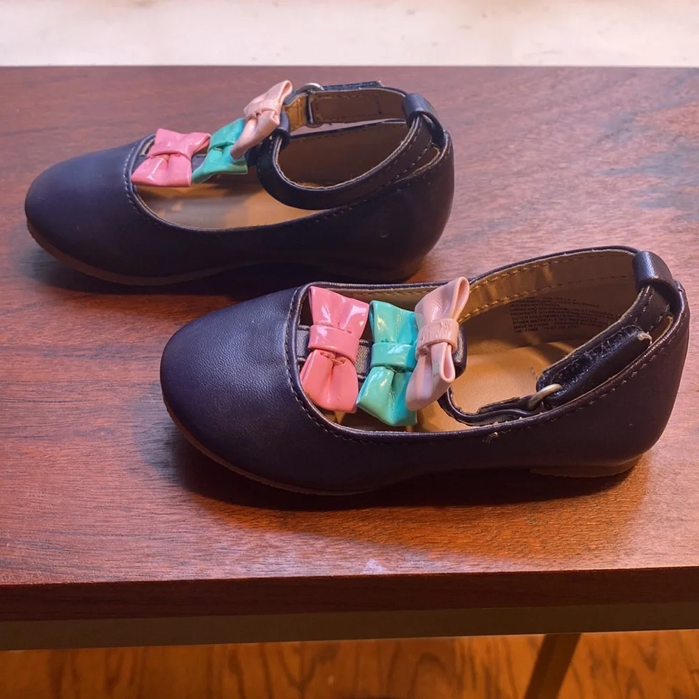 NWOT Gymboree Mary Jane navy blue baby shoe size 4